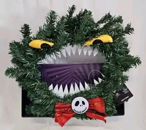 Disney The Nightmare Before Christmas NBC 14" Wreath Light-up Eyes NEW! Tested! - Picture 1 of 19