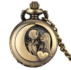 Antique-Style Nightmare Before Christmas Jack & Sally Hanging Pocket Watch