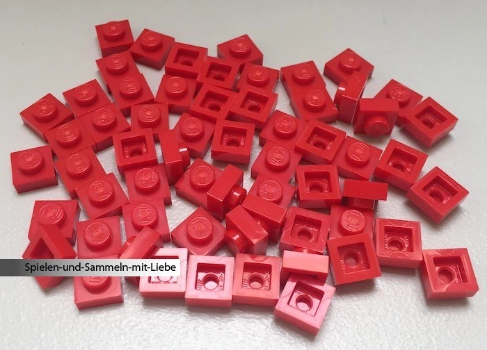 60 x LEGO® STEINE 1 x 1 NOPPEN PLATTEN PLATTE 1ER NEU 3024 ROT - Bild 1 von 1