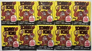 Videogioco Topps Nintendo Donkey Kong 1982 Sigillato Wax Pack Carte Mario - Foto 1 di 4