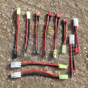 Cable de Silicona Batería Conector Parche ,Mini Decanos, Pequeño, Grande Tamiya - Bild 1 von 23