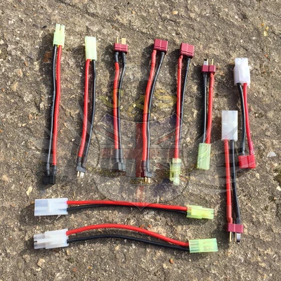 IN HOUSE Silikonkabel Batterieverbinder Patchkabel Mini Deans klein groß Tamiya Stecker