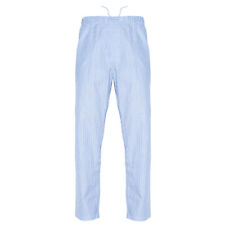 Ritzy Men/Kids/Boys Pajama Pants 100% Cotton Woven Poplin - BL & WH Stripes