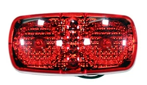 1 Red 4" LED Duo Clearance Fender Side Marker with Reflex Truck Trailer Light - Picture 1 of 6