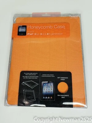 iSound Honeycomb Case iPad 2nd-3rd & 4th Gen Orange Soft Rubberized Finish - Image 1 of 2