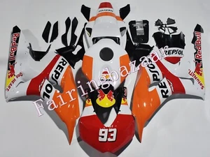 Kit de carenado ABS Race Fit for 2006 2007 CBR1000RR Márquez REPSOL blanco naranja rojo - Imagen 1 de 7