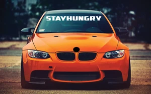 Stay Hungry Windshield Graphics Decal Car Sticker Banner Sun Visor Strip - Picture 1 of 13