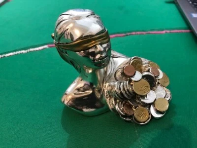 statuetta portafortuna Dea Bendata laminata argento e oro marca Leonardo - Immagine 1 di 4