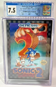 Sonic the Hedgehog 2 (SEGA Genesis, 1992) CIB - Graded CGC 7.5 - Picture 1 of 2