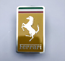 Ferrari Theme Badge Emblem Stainless Steel Polished