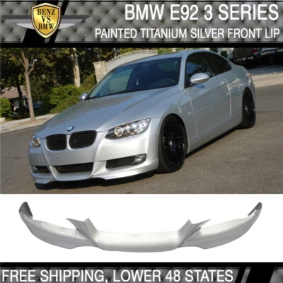 Fits 07-10 BMW E92 E93 3 Series Coupe Convertible Painted Front Bumper Lip - Image 1 of 4