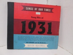 78tk album set-dance -DECCA A-1931-Ray Benson-(Song hits of 1931) - Imagen 1 de 1