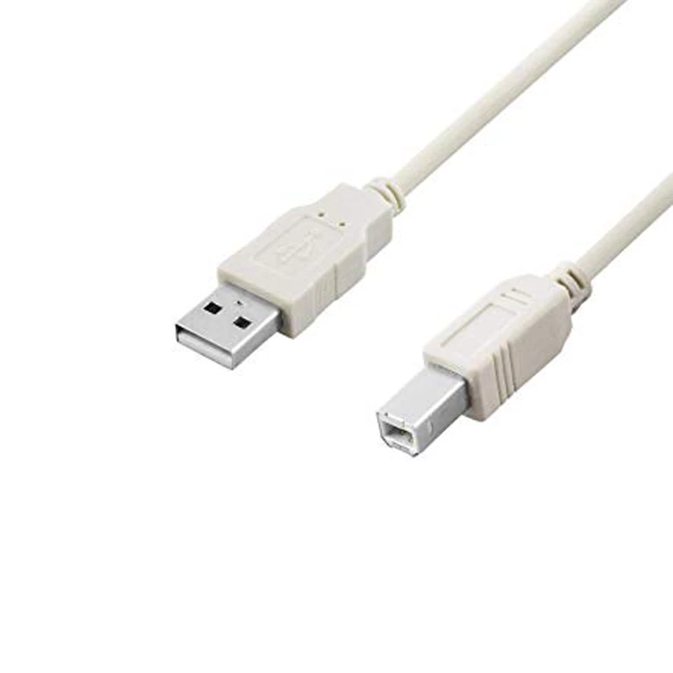 Premium USB Kabel Druckerkabel Verbindung A-Stecker - B-Stecker, 1,8m, grau  - Bild 1 von 1