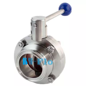 2 Inch Sanitary Stainless Steel 304 Butterfly Valve Tri Clamp Food Grade - Picture 1 of 3