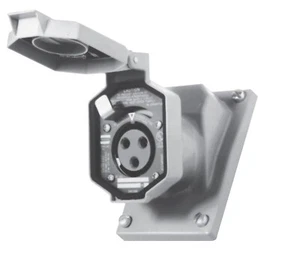 COOPER Crouse-Hinds CPS152R 20A, 125–250VAC,60HZ,20A, 2-wire, 3-pole Receptacle - Picture 1 of 7