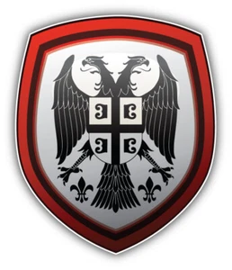 Serbia Coat Of Arms Shield Car Bumper Sticker Decal - ''SIZES'' - Picture 1 of 1
