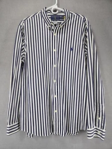 Ralph Lauren Slim Fit Long Sleeve Button Down, Blue/White Stripe, 2XL - Picture 1 of 11