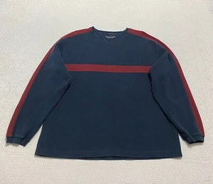 Structure pullover Sweater Men's Size L Blue V Neck Honk Kong - Picture 1 of 7