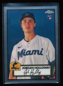 JORDAN HOLLOWAY RC 2021 TOPPS CHROME PLATINUM ANNIVERSARY BASE #110