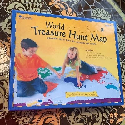 RECURSOS DE APRENDIZAJE JUEGO DE MAPAS CAZA DEL TESORO MUNDIAL Foto 1 de 4