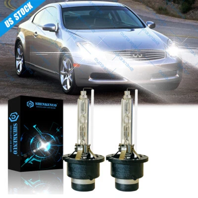 D2S HID Xenon Headlight Bulbs For Infiniti G35 2005-08 G37 2008-2014 Coupe Sedan - Image 1 of 4