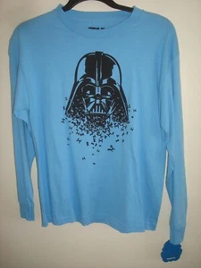 Camisa de algodón Darth Vader talla XL azul para niños de Star Wars - Imagen 1 de 2
