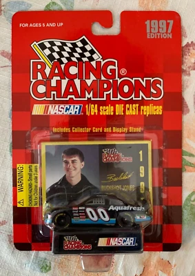 1997 Buckshot Jones Racing Champions NASCAR  1/64 Scale Die Cast Replica W/Card - Image 1 of 4
