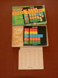 Spears Vintage 'Spell Master' Childrens Spelling Game Boxed Complete - Picture 1 of 7