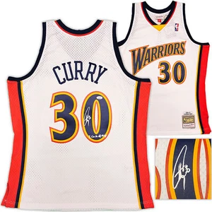 WARRIORS STEPHEN CURRY HANDSIGNIERTES M&N 2009-10 TRIKOT DO ALL THINGS JSA 235509 - Bild 1 von 9