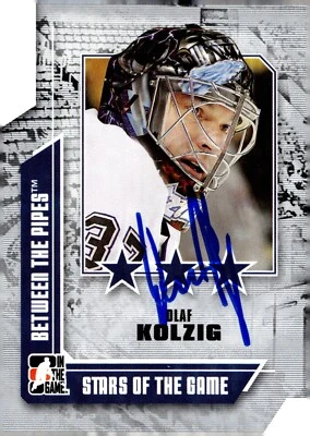 Olaf Kolzig - Signed 2008-09 ITG Between The Pipes Stars Of The Game #70 - Image 1 of 2