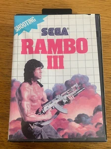 Sega Master System - Rambo III 3 - Game and Box - Picture 1 of 3