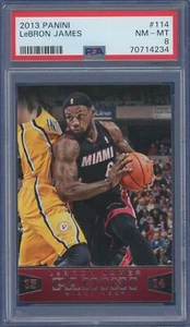 2013 Panini #113 Lebron James PSA 8 Hitze - Bild 1 von 2