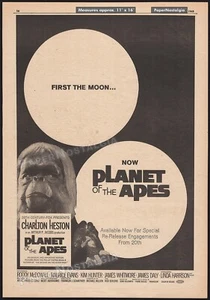 PLANET OF THE APES - Original 1969 Trade AD / promo / poster_ Roddy McDowall - Picture 1 of 1