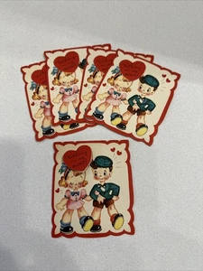 Vintage Cute Valentine's Day Card 1940's Cartoon Couple/Pop-Out - Picture 1 of 8