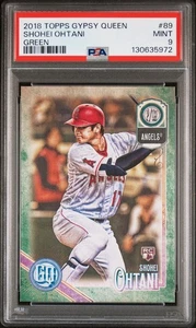 2018 Topps Gypsy Queen Green Shohei Ohtani #89 PSA 9 - Foto 1 di 2