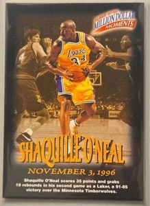 1997-98 Fleer Million Dollar Moments Shaquille O'Neal #19 Los Angeles Lakers - Picture 1 of 2