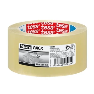tesapack® Standard Nastro da Imballaggio 66m x 50mm Trasparente - Foto 1 di 12