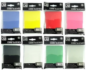 100 Trading Card Sleeves Double Matte Standard Size Protectors for Pokemon, MTG - Picture 1 of 9