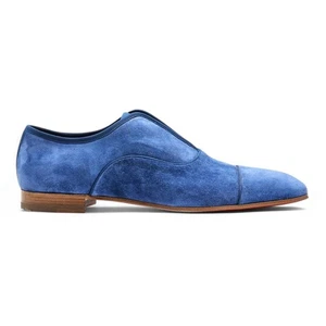 Christian Louboutin Alpha Hombre Oxford Gamuza Zapatos Azul EU 45.5 US 12.5 Nuevo $1045 - Imagen 1 de 8