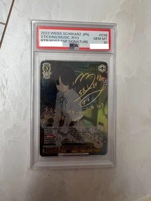 PSA 10 Firmado Blanco Schwarz Bocchi the Rock RyoYamada BTR/W107-038 SSP... - Imagen 1 de 4