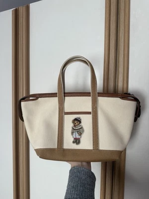 Polo Ralph Lauren Polo Bear Canvas Mini Shopper Tote - Image 1 of 4