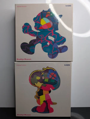 Kaws Brooklyn Museum 1000 Pcs Puzzle Ankle Bracelet Isolation Tower Set of 2 - Image 1 of 4
