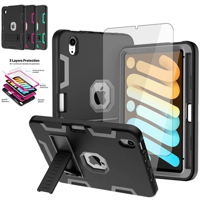 For iPad mini A17 Pro/6th Gen 8.3 in Case Hard Shockproof Heavy Duty Stand Cover - Image 1 of 4