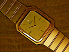 Vintage Mens Seiko Sample watch Gold Tone 9300-5559 HJX18M NOS