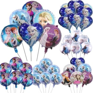 Placas de mesa Elsa princesa globos congelados Anna cumpleaños niños fiesta decoraciones - Imagen 1 de 53