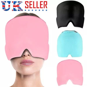 Gel Ice Migraine Cap Headache Relief Hat Ice Pack Headache Heat Cold Therapy Hat - Picture 1 of 15