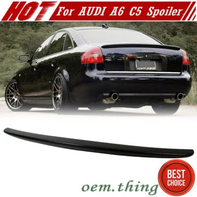 Неокрашенный спойлер на багажник седана Audi A6 C5 S6 RS6 оригинальный тип 2004 - Изображение 1 из 4