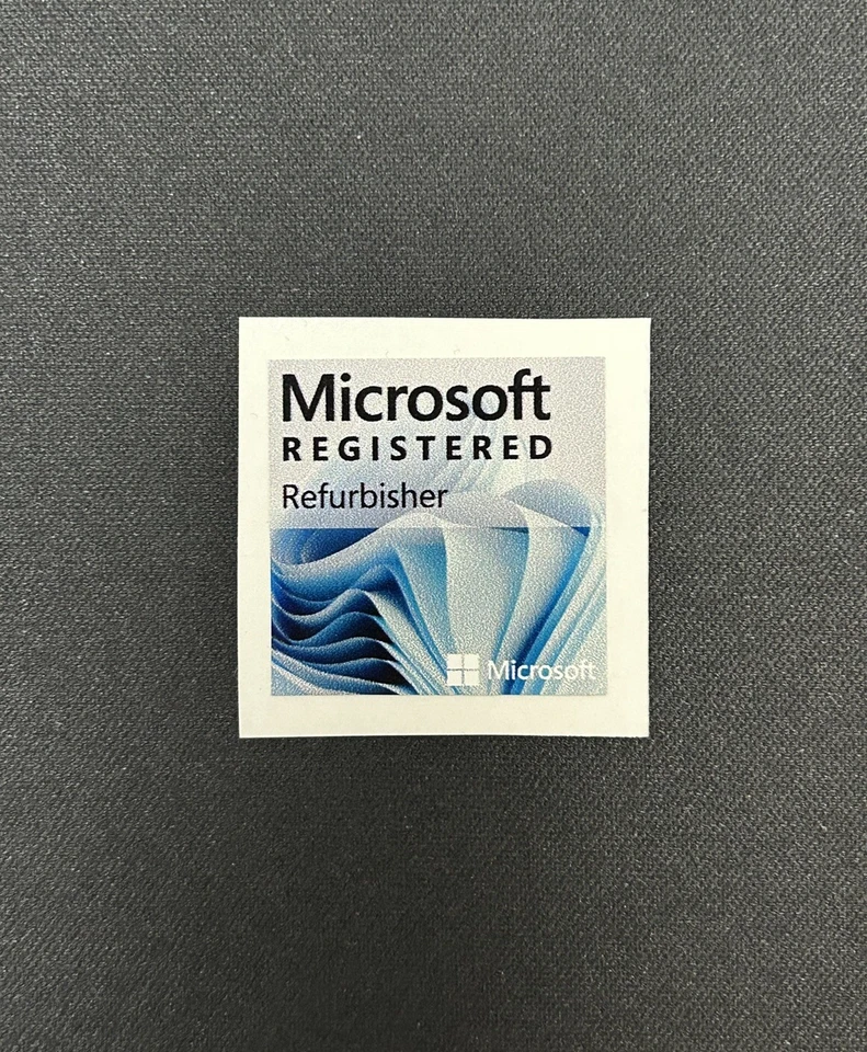 1x Microsoft Registered Desktop / Laptop sticker label (NEW) - Image 1 of 1