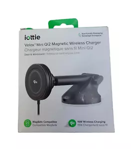 iOttie Velox Mini Qi2 Wireless Dash & Windshield Car Phone Mount - Picture 1 of 5