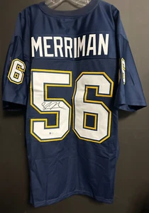 Shawne Merriman Autographed San Diego Chargers Replica Jersey BAS - Picture 1 of 5